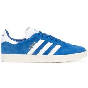 adidas blue suede gazelle sneakers